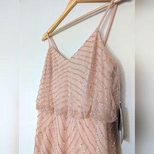 Adrianna Papell Art Deco Beaded Dress